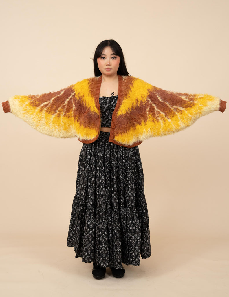 Flannel Moth Cropped Cardigan