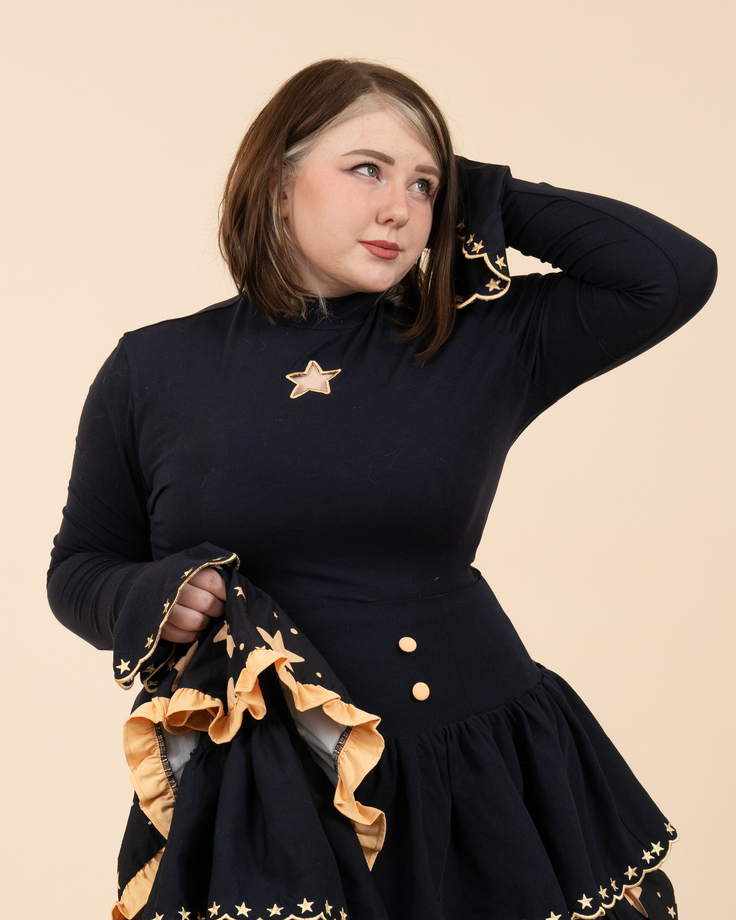 Starry Night Bell Sleeve Top