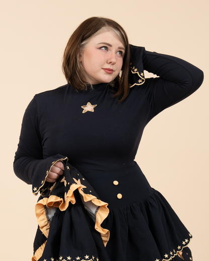 Starry Night Bell Sleeve Top