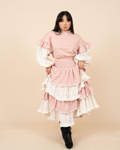 (Pre-Order) Tea & Roses Layered Skirt (Estimated Shipping Date April 15th)