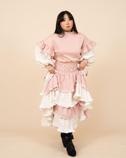 (Pre-Order) Tea & Roses Layered Skirt (Estimated Shipping Date April 15th)