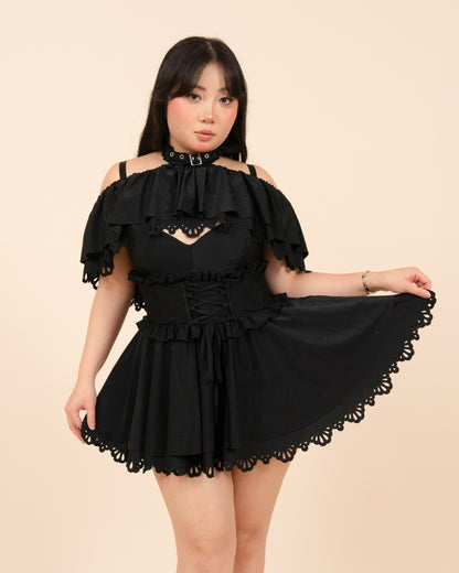 (Pre-Order CLOSED) Goth Swim Skirt (Estimated Shipping: December 25th, 2025)