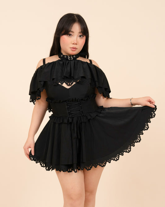 (Pre-Order CLOSED) Goth Swim Skirt (Estimated Shipping: December 25th, 2025)