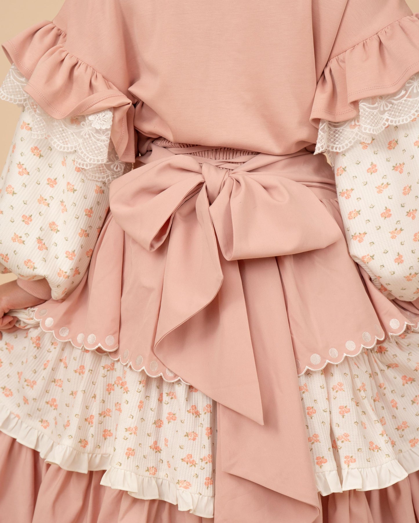 (Pre-Order) Tea & Roses Layered Skirt (Estimated Shipping Date April 15th)