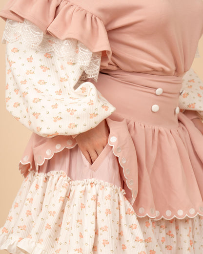 (Pre-Order) Tea & Roses Layered Skirt (Estimated Shipping Date April 15th)
