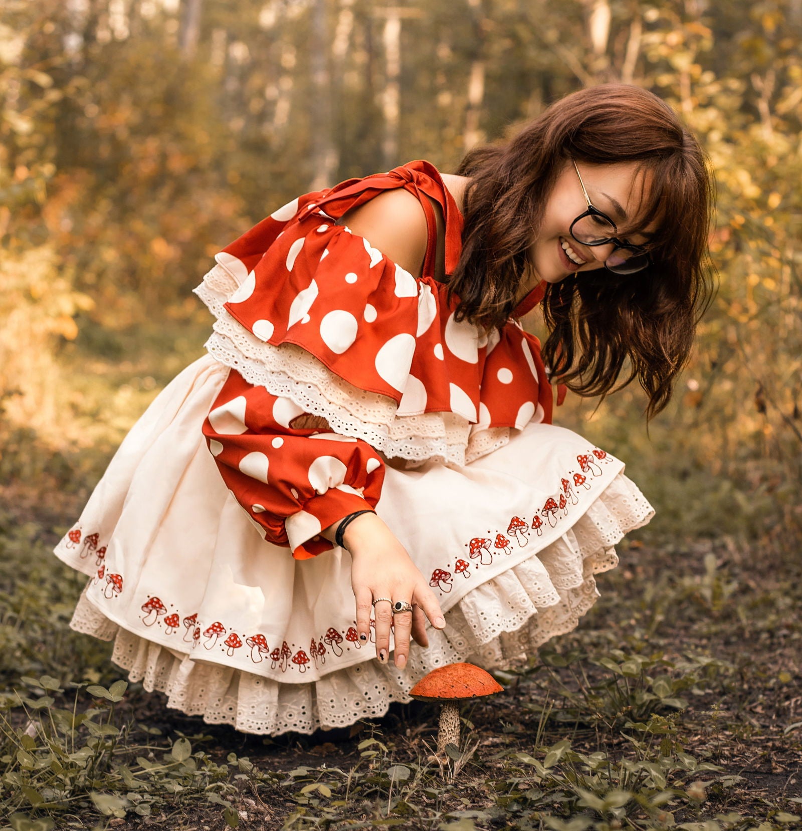 Enchanting Mushroom Dress Amanita
