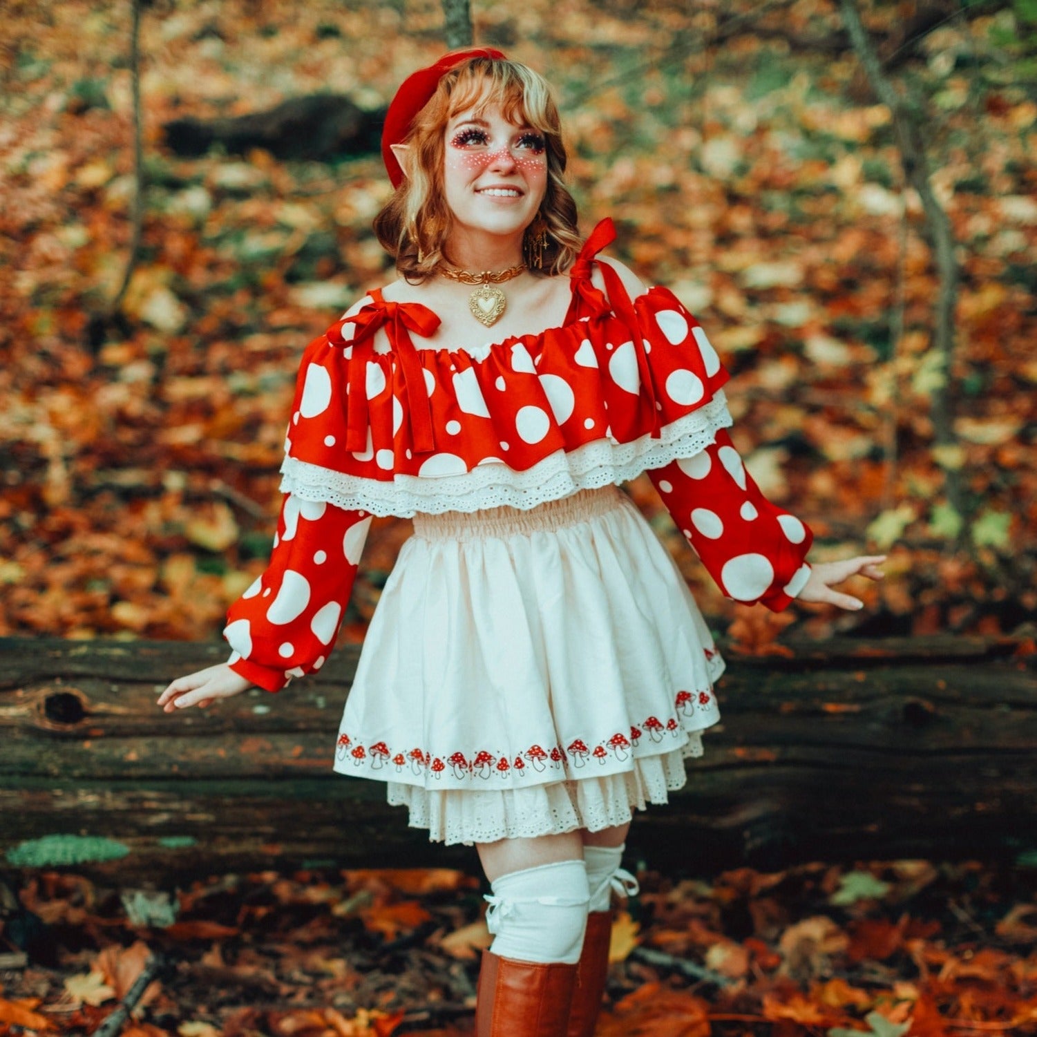 Enchanting Mushroom Dress Amanita
