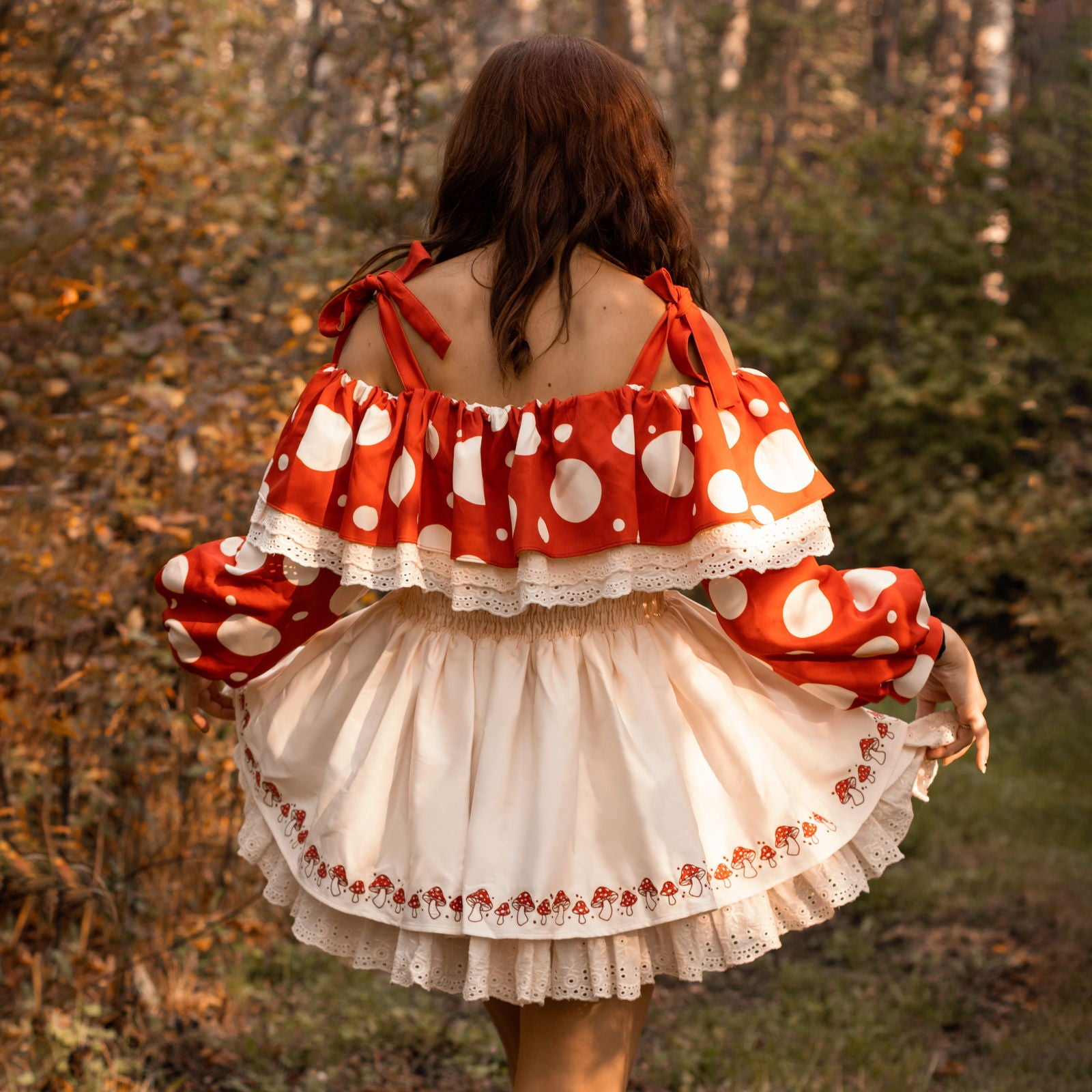 Enchanting Mushroom Dress Amanita - Mochipan
