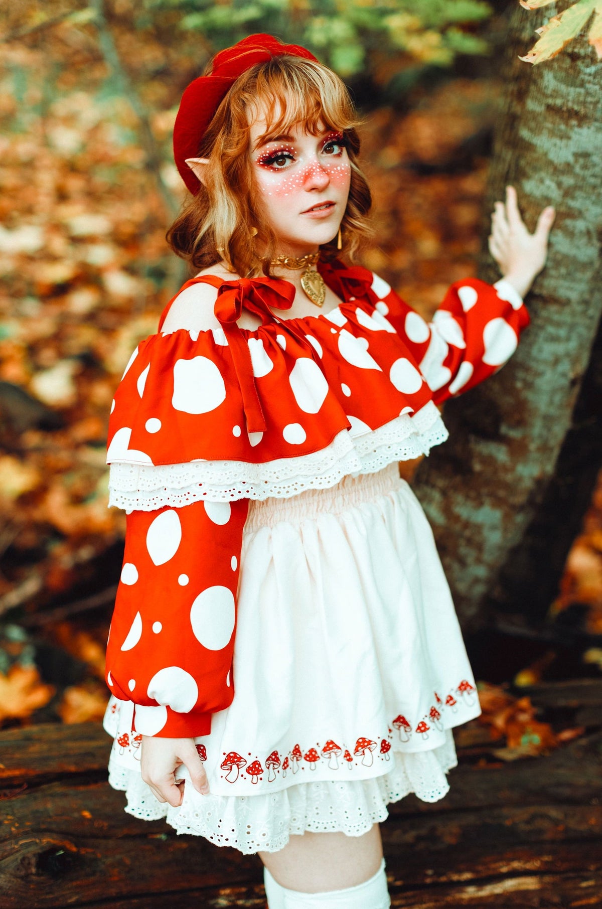 Enchanting Mushroom Dress Amanita - Mochipan