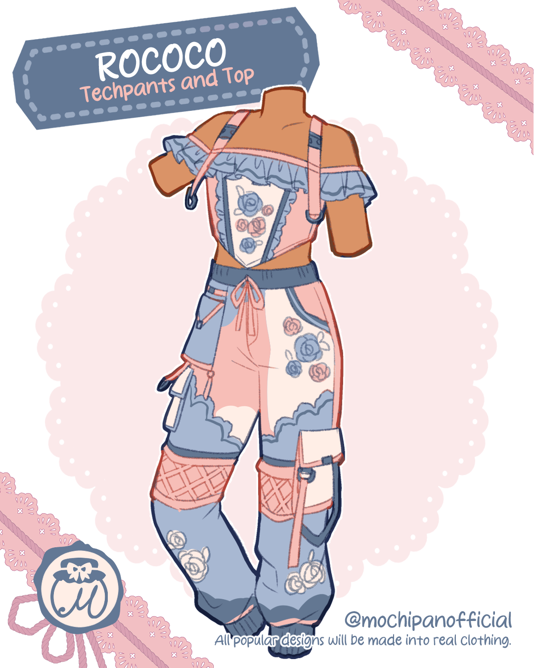 (Interest Check) Rococo Tech Pants & Crop Top