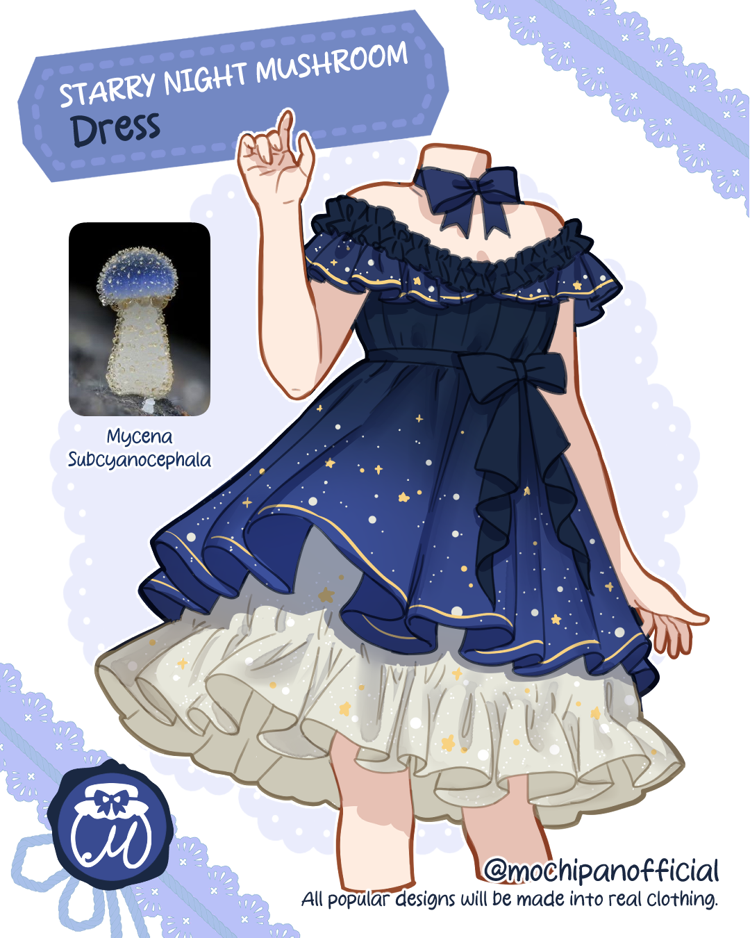 (Interest Check) Starry Night Mushroom Dress
