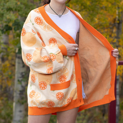 Orange Cardigan - Mochipan