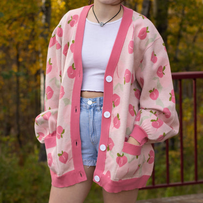 Peach Cardigan - Mochipan