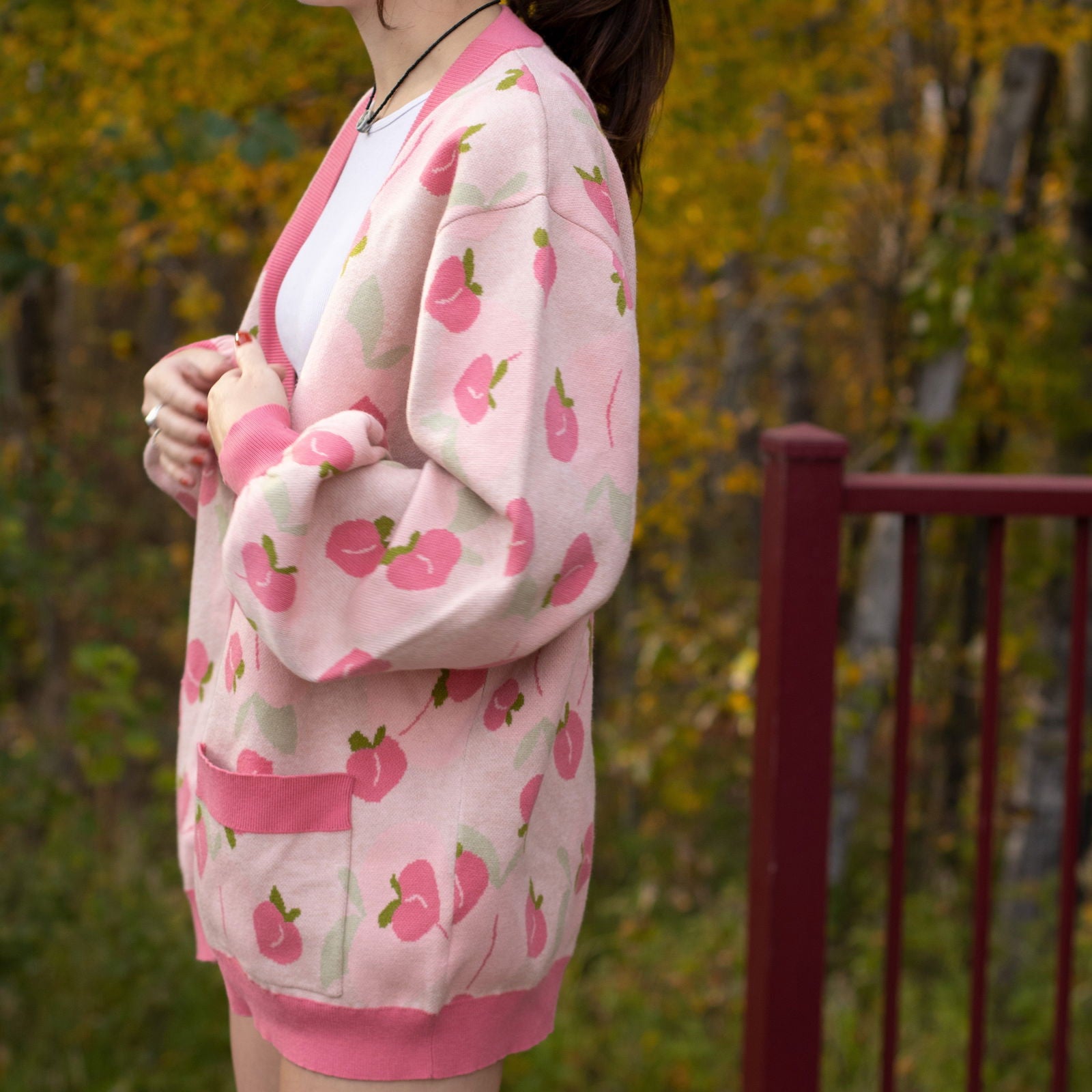 Peach Cardigan - Mochipan