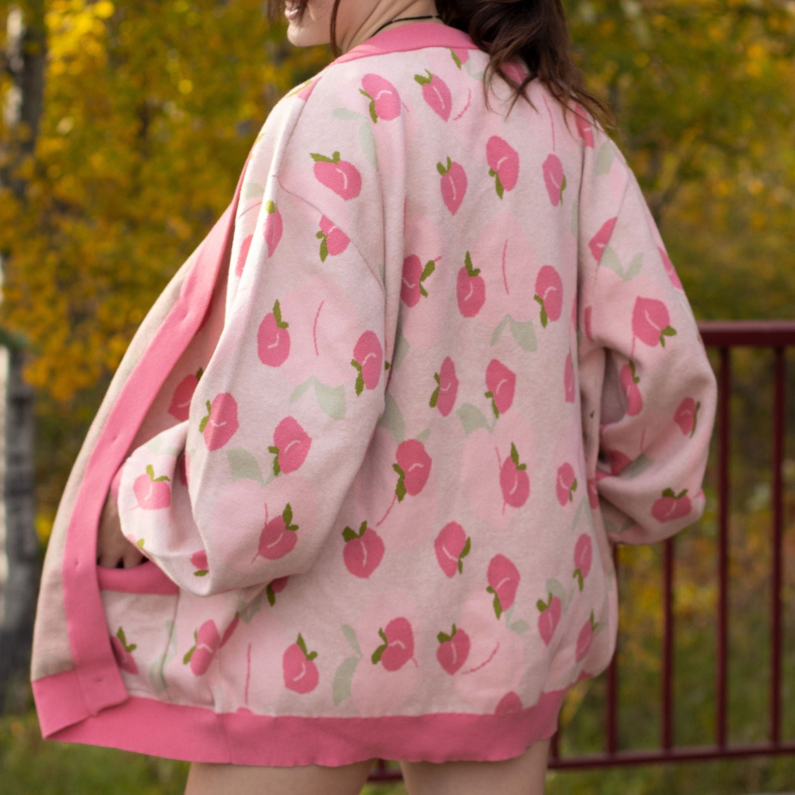 Peach Cardigan - Mochipan