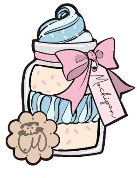 Pink Bow Potion Bottle Pin