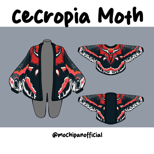 (Pre-Sample Pre-Order) Cecropia Moth Cardigan - Mochipan