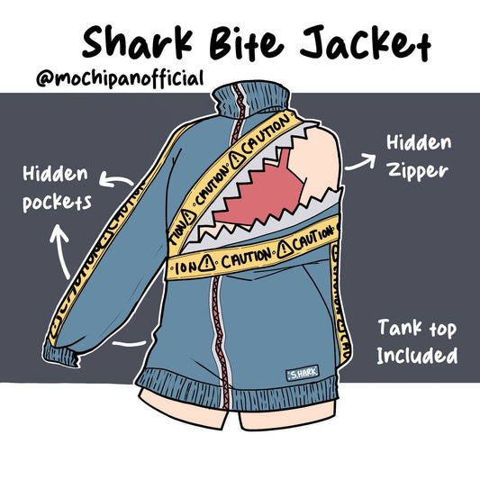 (Pre-Sample Pre-Order) Shark Bite Jacket - Mochipan