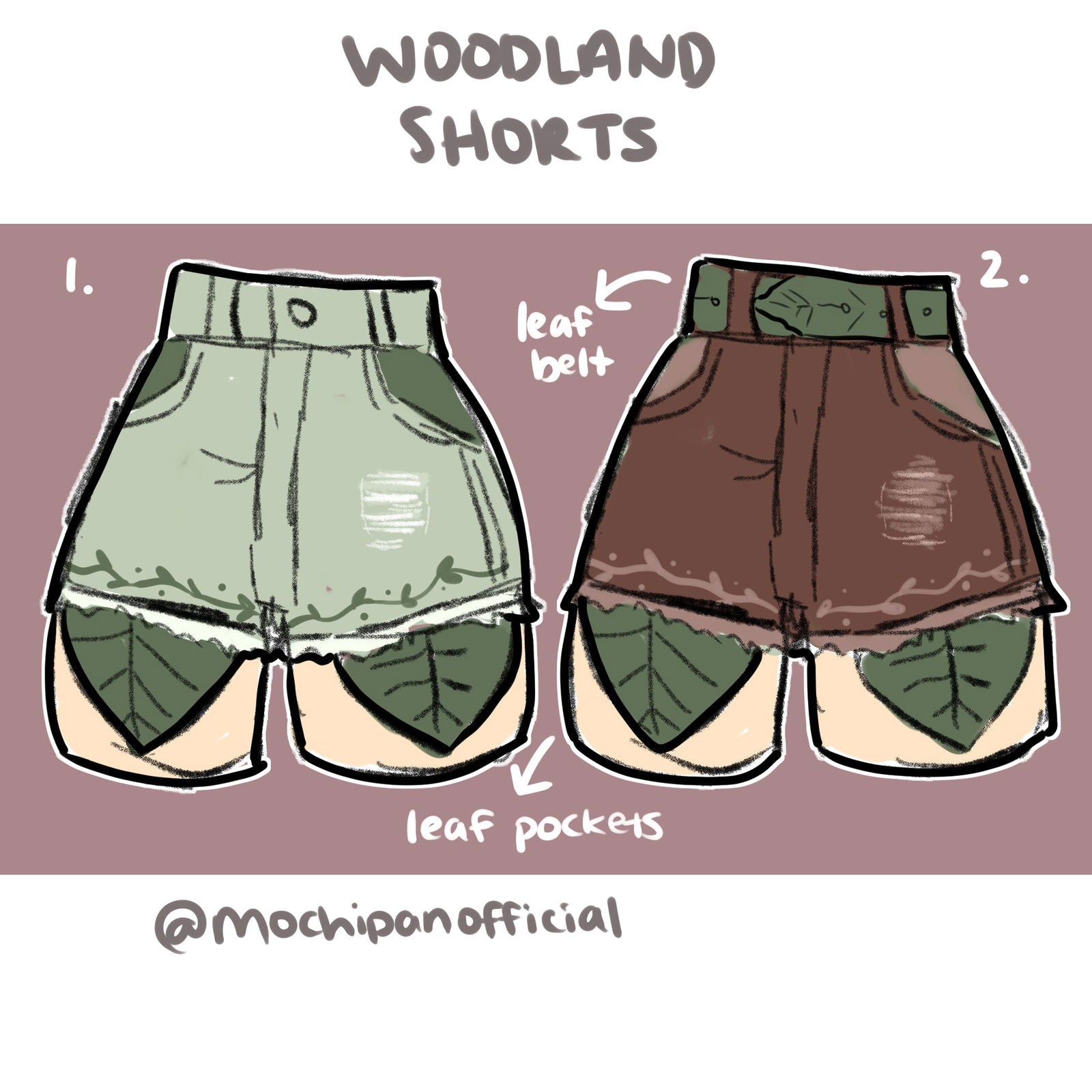 (Pre-Sample Pre-Order) Woodland Shorts - Mochipan