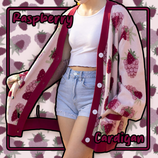 Raspberry Cardigan - Mochipan