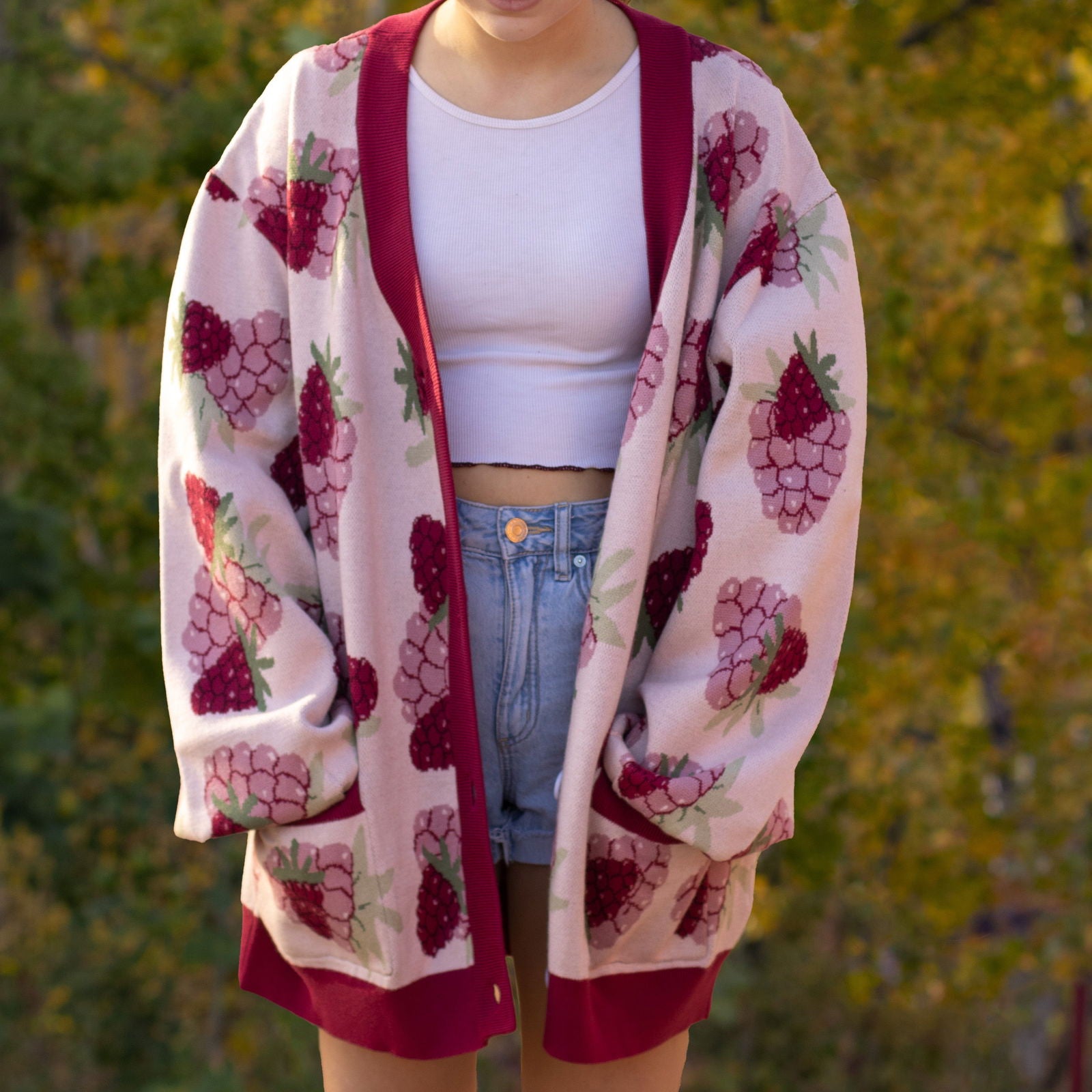 Raspberry Cardigan - Mochipan