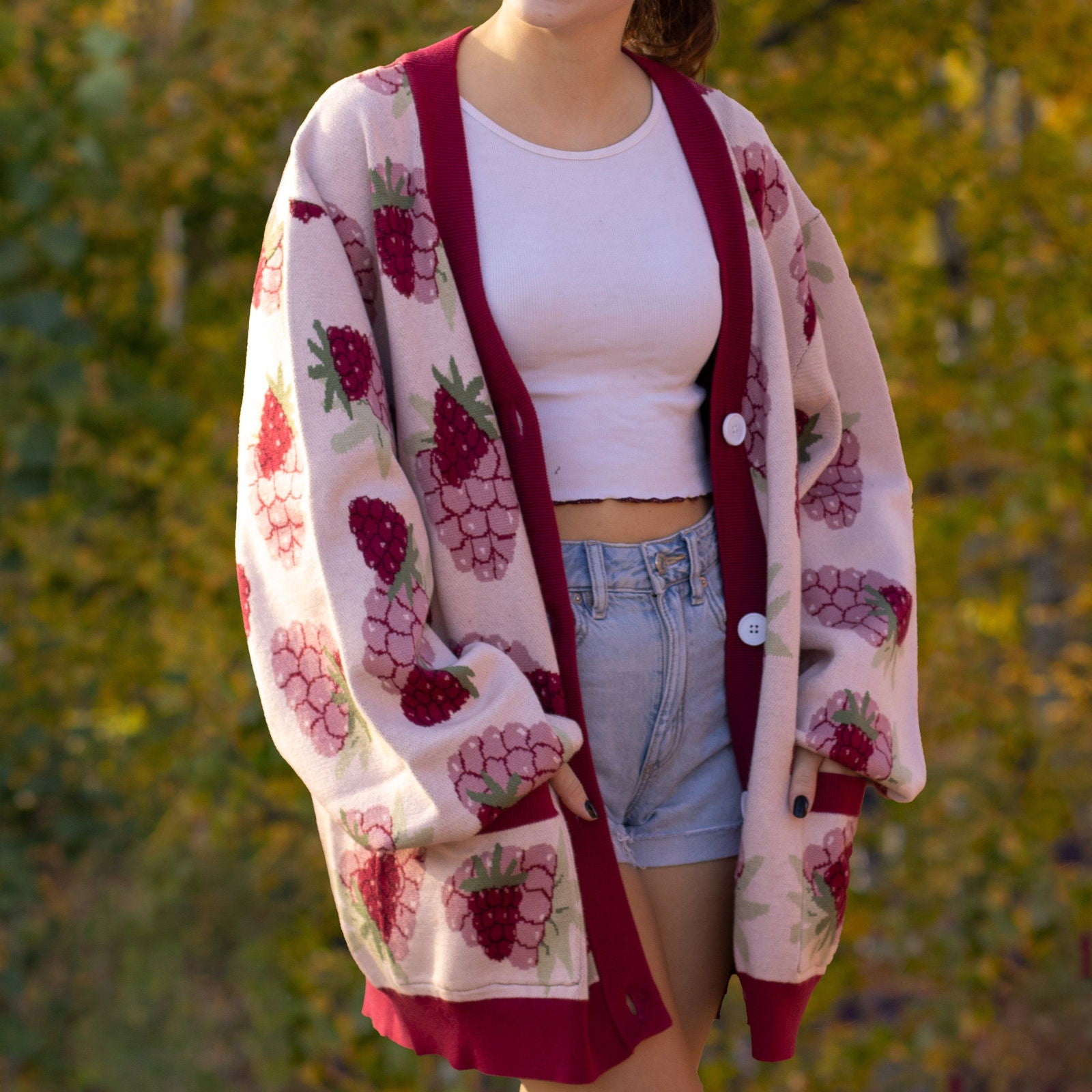 Raspberry Cardigan - Mochipan