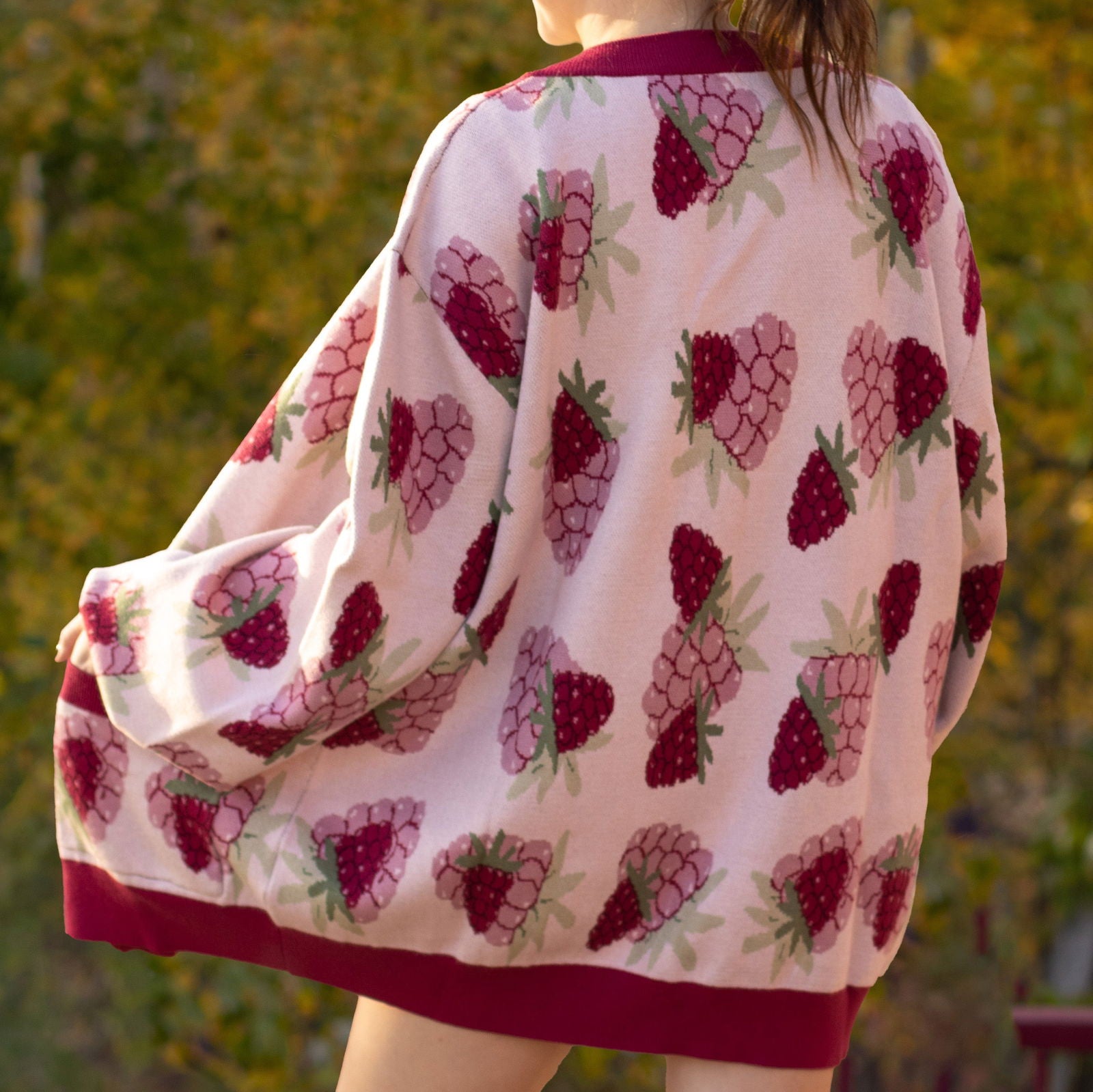 Raspberry Cardigan - Mochipan