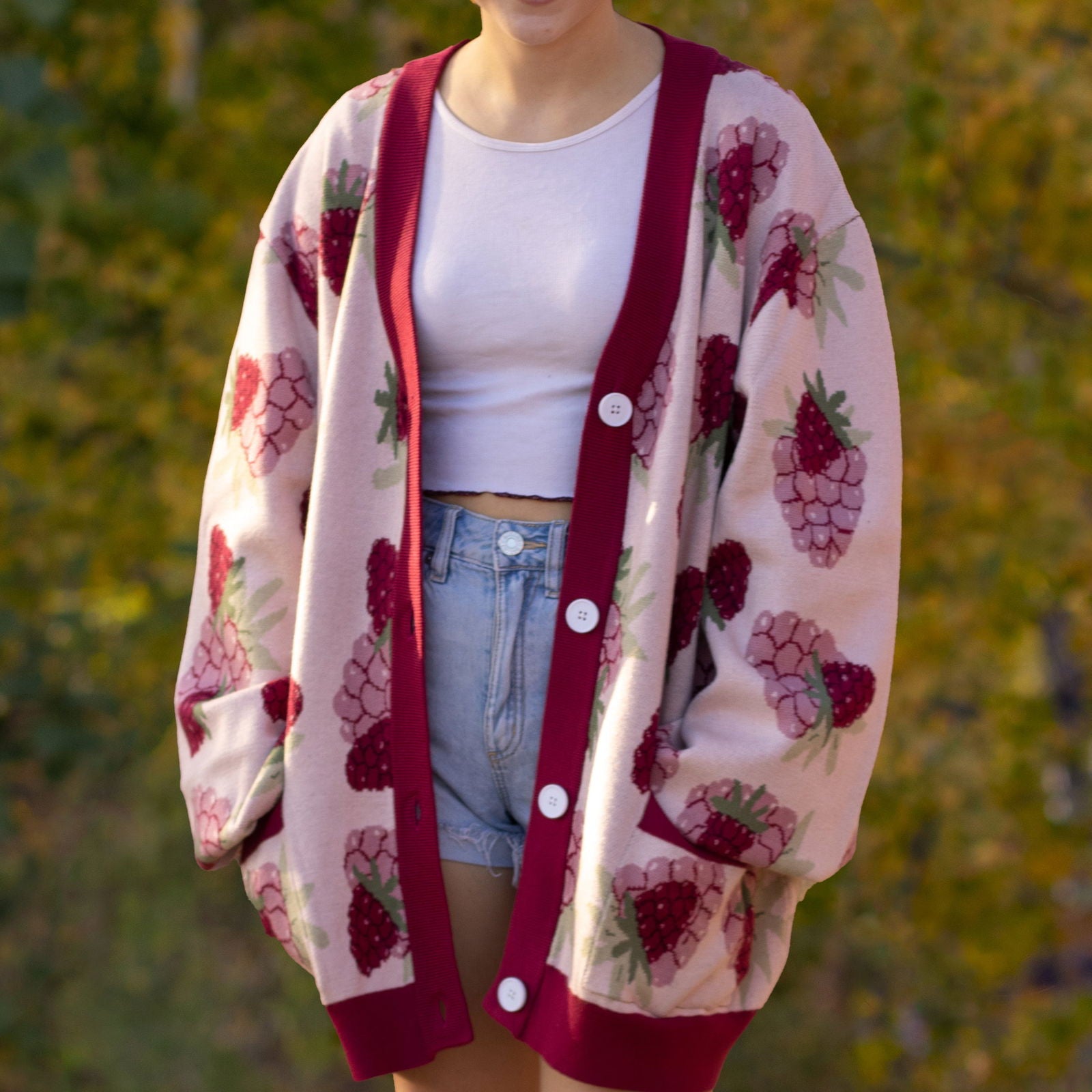 Raspberry Cardigan - Mochipan