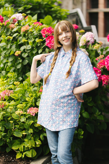 Hydrangea Button Down Shirt (Pre-Order)