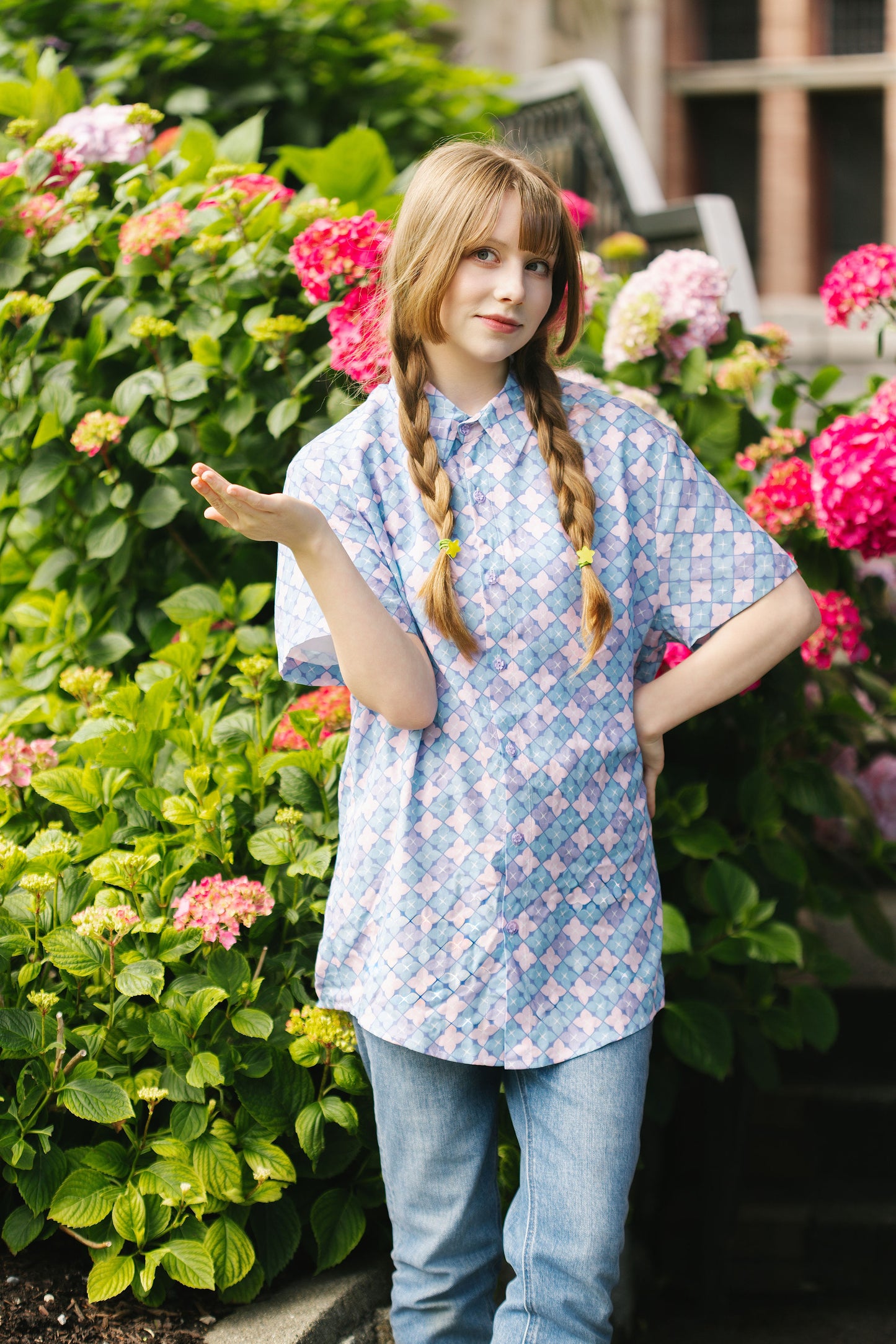 Hydrangea Button Down Shirt (Pre-Order)