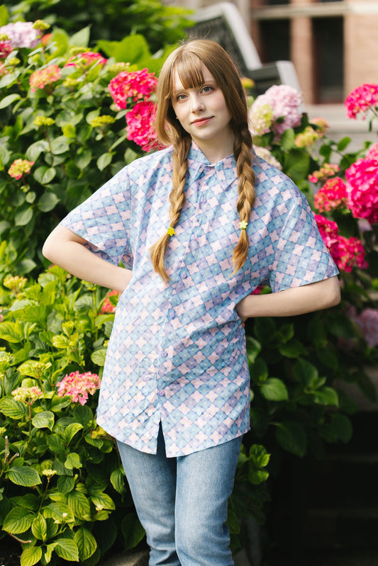 Hydrangea Button Down Shirt (Pre-Order) (Coming Soon)
