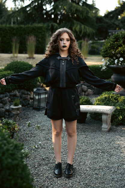 Plague Doctor Cropped Tracksuit Jacket (Limited Pre-Order)