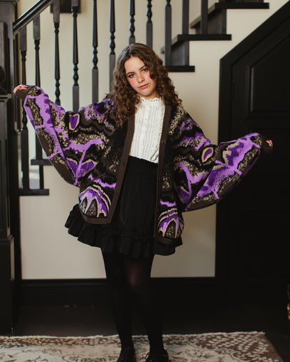 (Pre-Order) Black Witch Moth Cardigan (Coming Soon...)