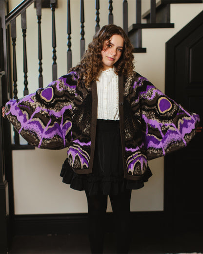 (Pre-Order) Black Witch Moth Cardigan (Coming Soon...)