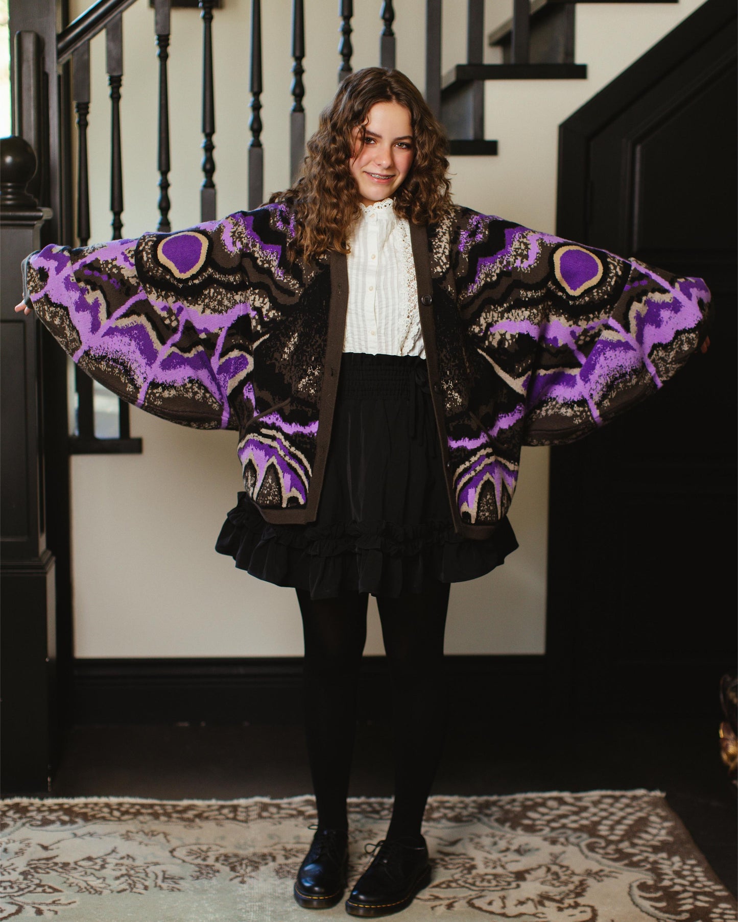 (Pre-Order) Black Witch Moth Cardigan (Coming Soon...)
