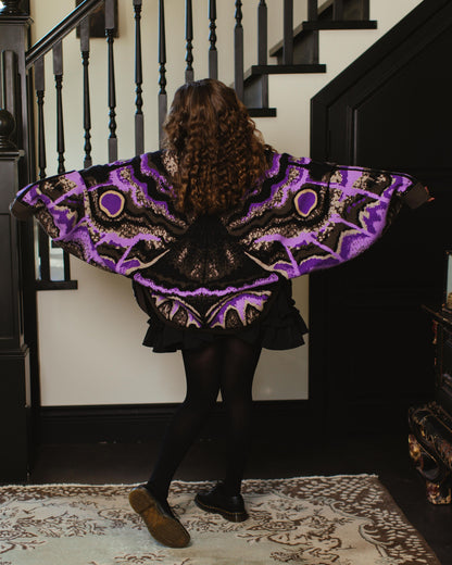 (Pre-Order) Black Witch Moth Cardigan (Coming Soon...)