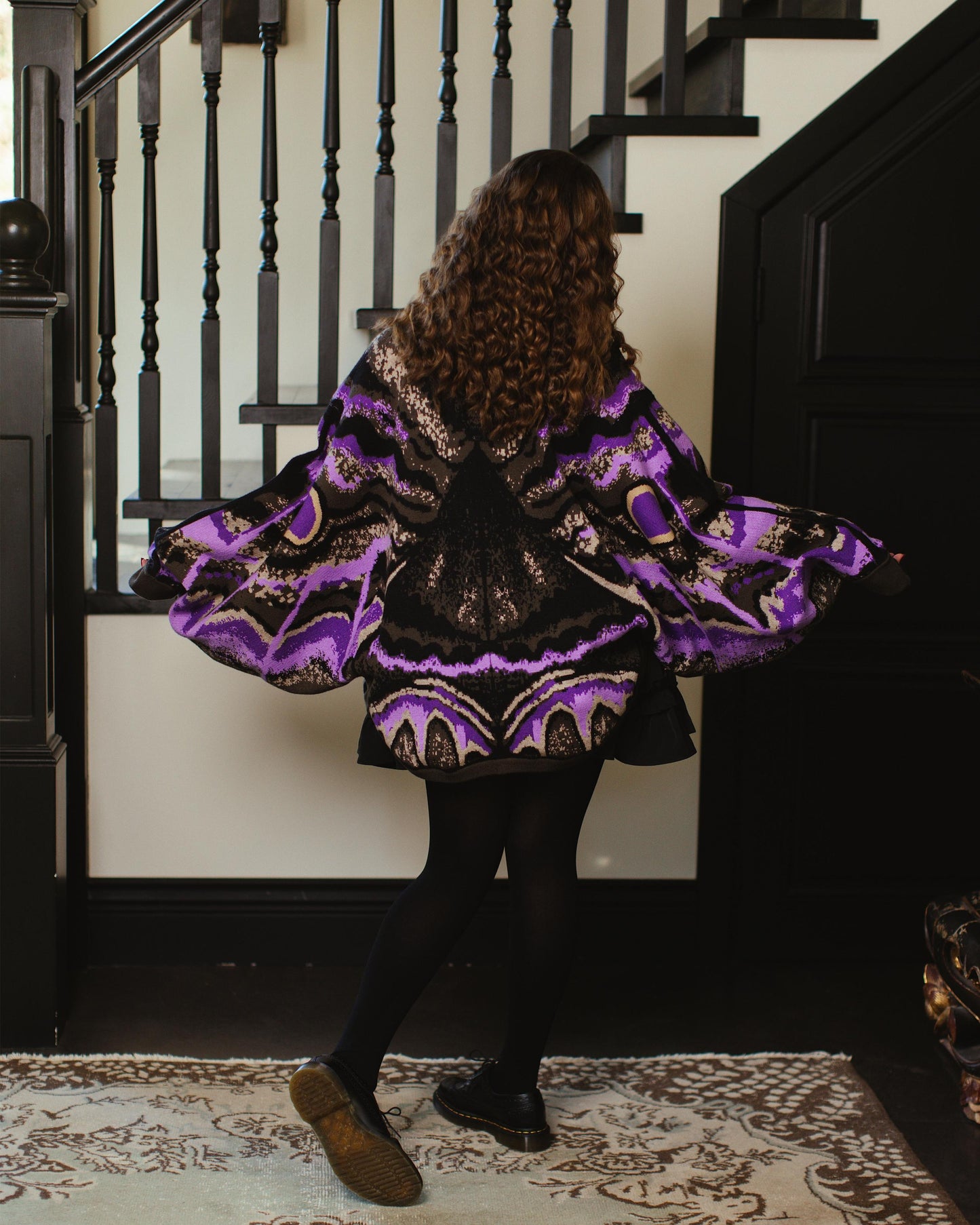 (Pre-Order) Black Witch Moth Cardigan (Coming Soon...)