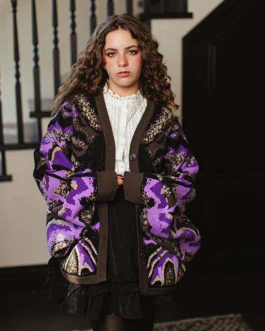 (Pre-Order) Black Witch Moth Cardigan (Coming Soon...)