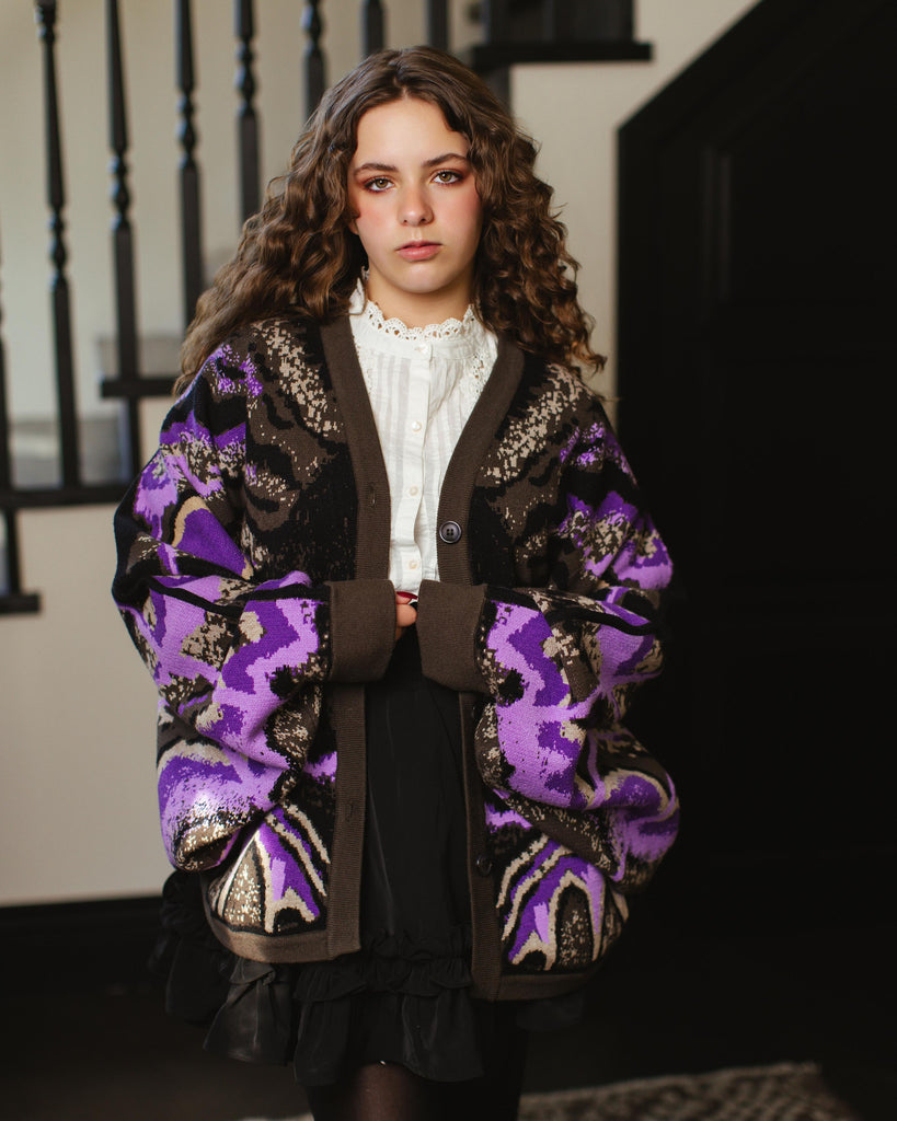 (Pre-Order CLOSES 6/8) Black Witch Moth Cardigan