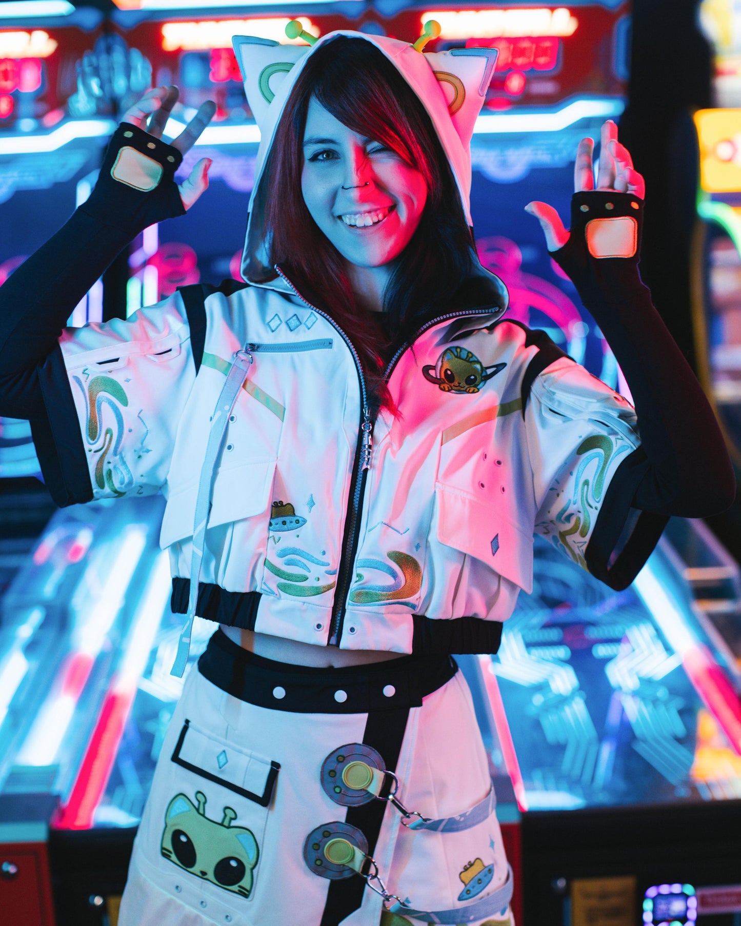 (Pre-Order CLOSED) Glorp Cat Cropped Jacket (ESD July 30th - August 30th, 2026)