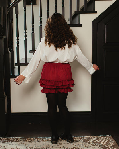 (Pre-Order CLOSED) 100% Cotton Bloomers in Carmine Rose (ESD July 30th - August 10th, 2026)