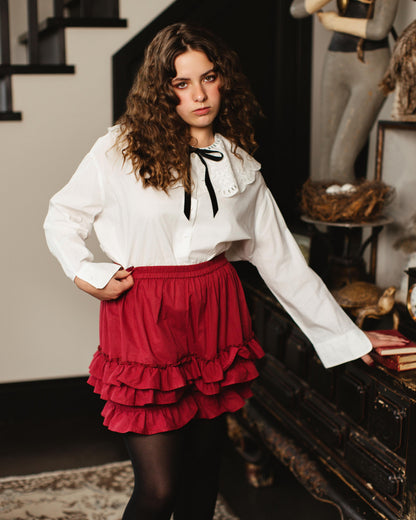 (Pre-Order CLOSED) 100% Cotton Bloomers in Carmine Rose (ESD July 30th - August 10th, 2026)