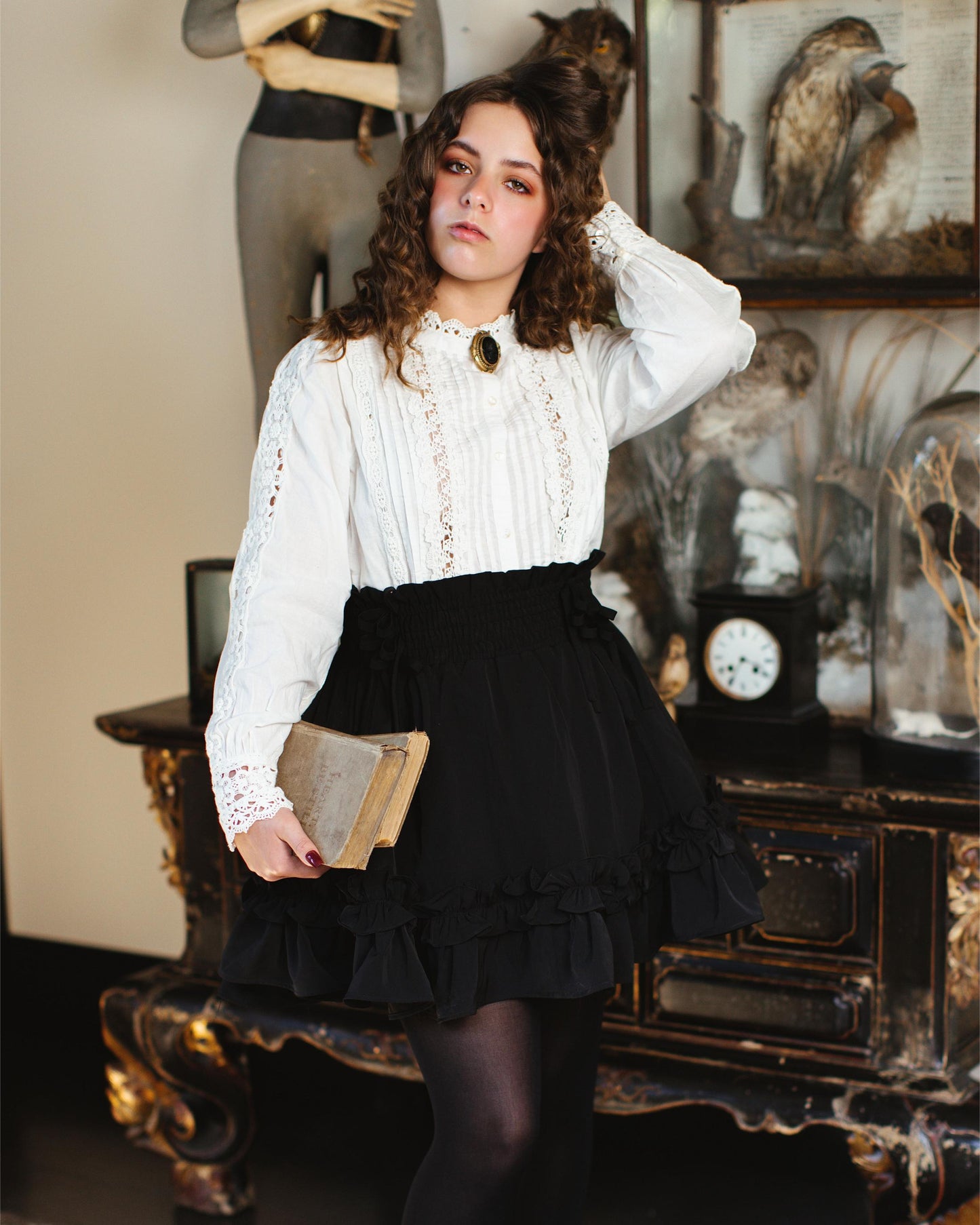 (Pre-Order CLOSED) Fleur Skirt in Obsidian Rose (ESD July 30th - August 10th, 2026)