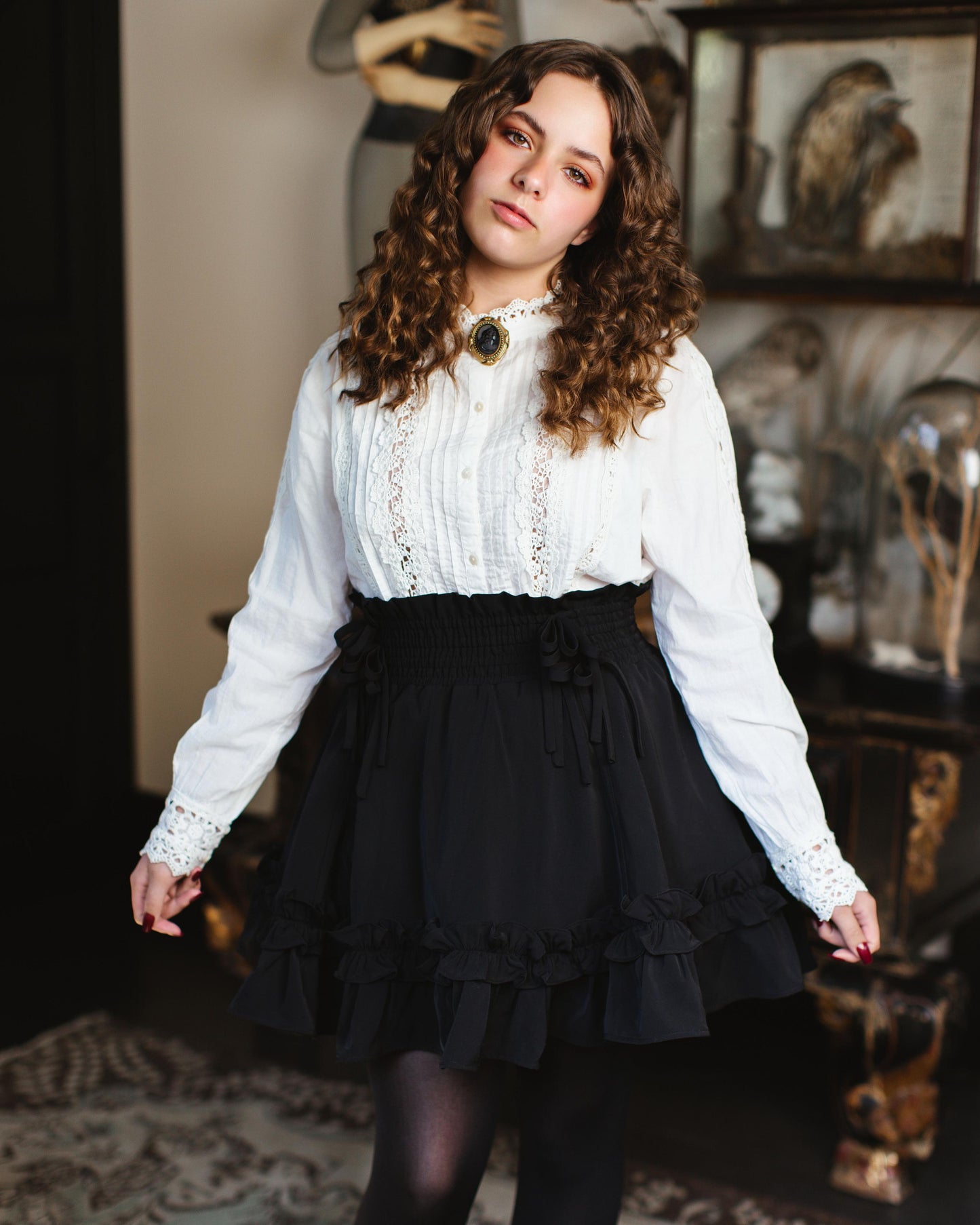 (Pre-Order CLOSED) Fleur Skirt in Obsidian Rose (ESD July 30th - August 10th, 2026)