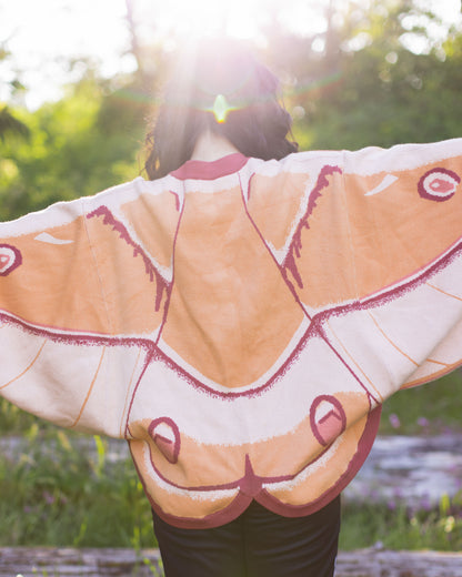 (Pre-Sample Pre-Order) Emperor Gum Moth Cardigan (Shipping June 26th - July 7th)