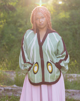 Luna Moth Cardigan - Ethereal Light - Mochipan