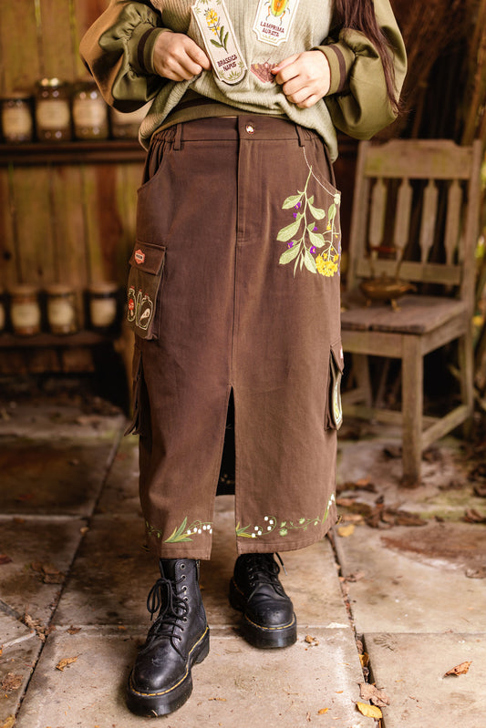 Casual Apothecary 100% Cotton Skirt (Pre-Order) (ESD: Mid-Spring 2027)