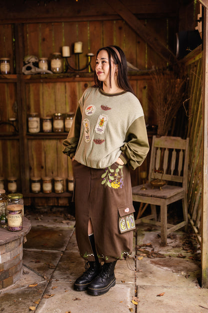 Casual Apothecary 100% Cotton Skirt (Pre-Order) (ESD: Mid-Spring 2027)
