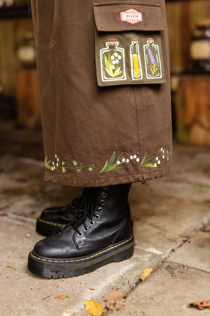 Casual Apothecary 100% Cotton Skirt (Pre-Order) (ESD: Mid-Spring 2027)