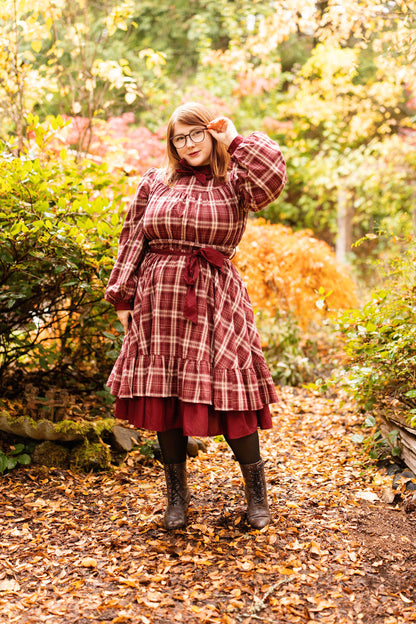 Wildberry Wine 100% Cotton Dress (Pre-Order) (Coming October 25th, 5PM PST)